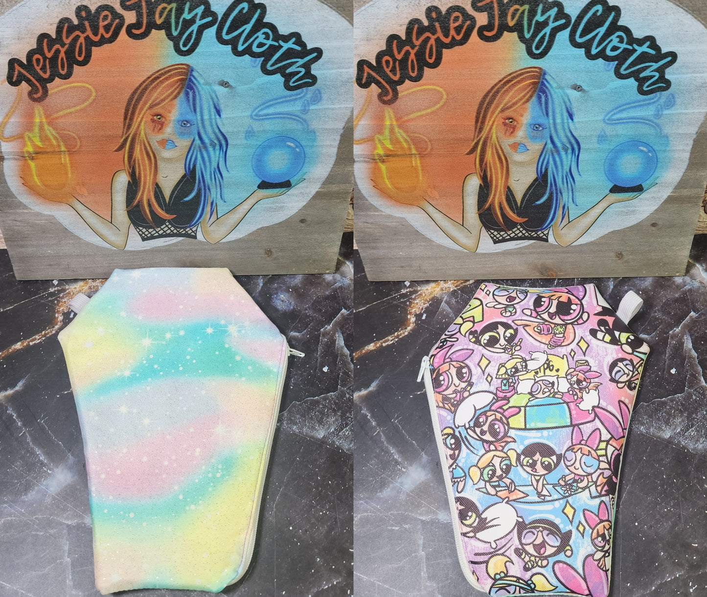 RTS Power Puff, Super Power, Pastel | Coffin Wallet |