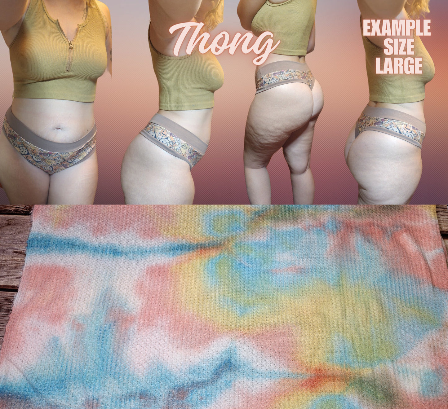 Tie Dye x6 Prints | Thondlewear, Thongs for every body | Elastic/Knit Bands