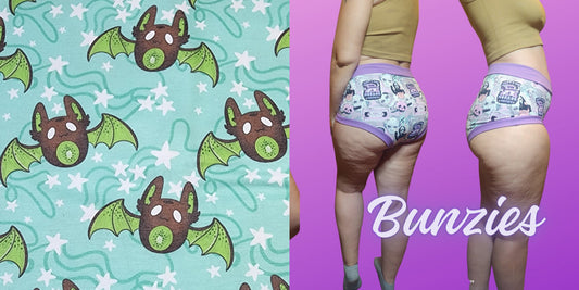 Kiwi Fruit Bat |  Bunzies Underwear | Choose Briefs, Booty, or Super Booty