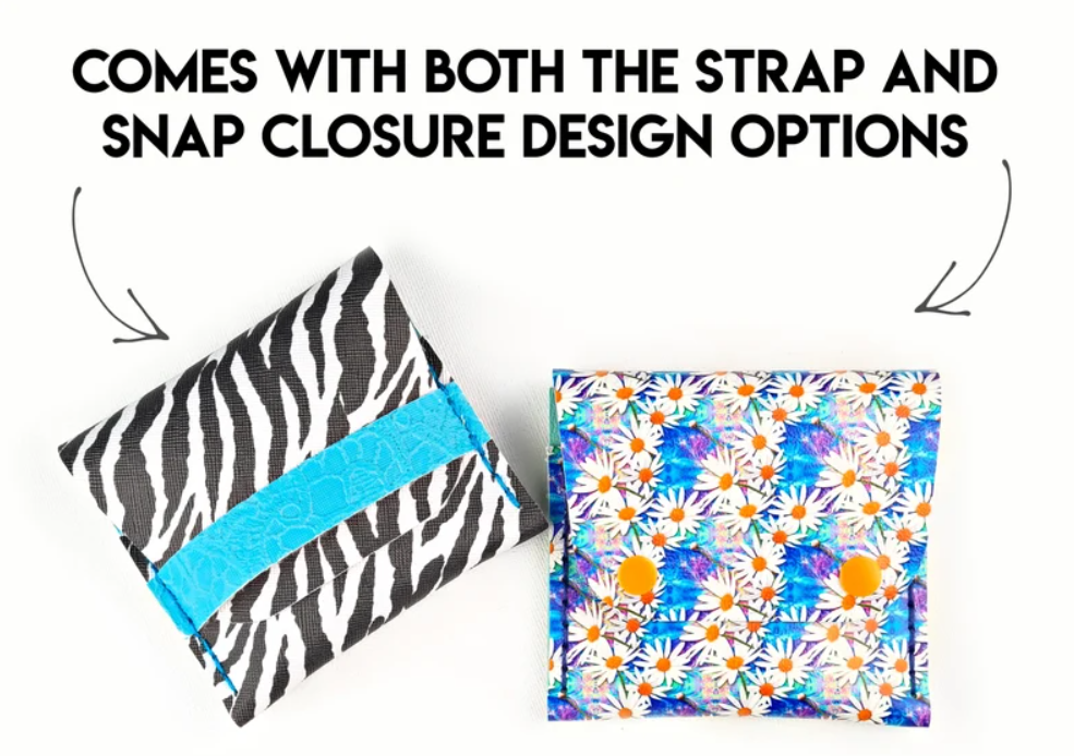 Custom Period Pouch | 2 sizes, Little or Large | Snap or Strap Closure | Bag
