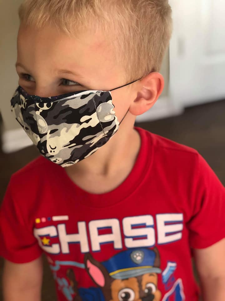 Cotton Face Masks | 4 Sizes to choose from | Soft nylon ear loops Adjustable