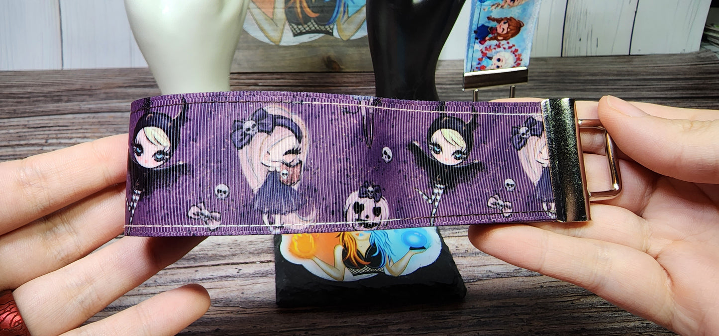 1.5 inch Wide Wristlet Key Fobs | Ribbon & Nylon | Choose your number