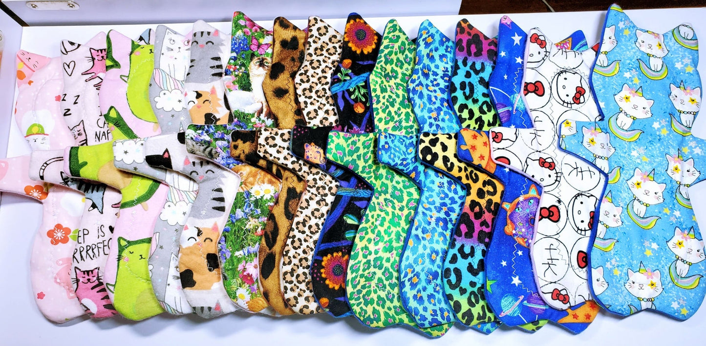 Custom Kitty Cat Shaped Pad | 8/9/10/12/13/14 | 2.5" Snapped Width |