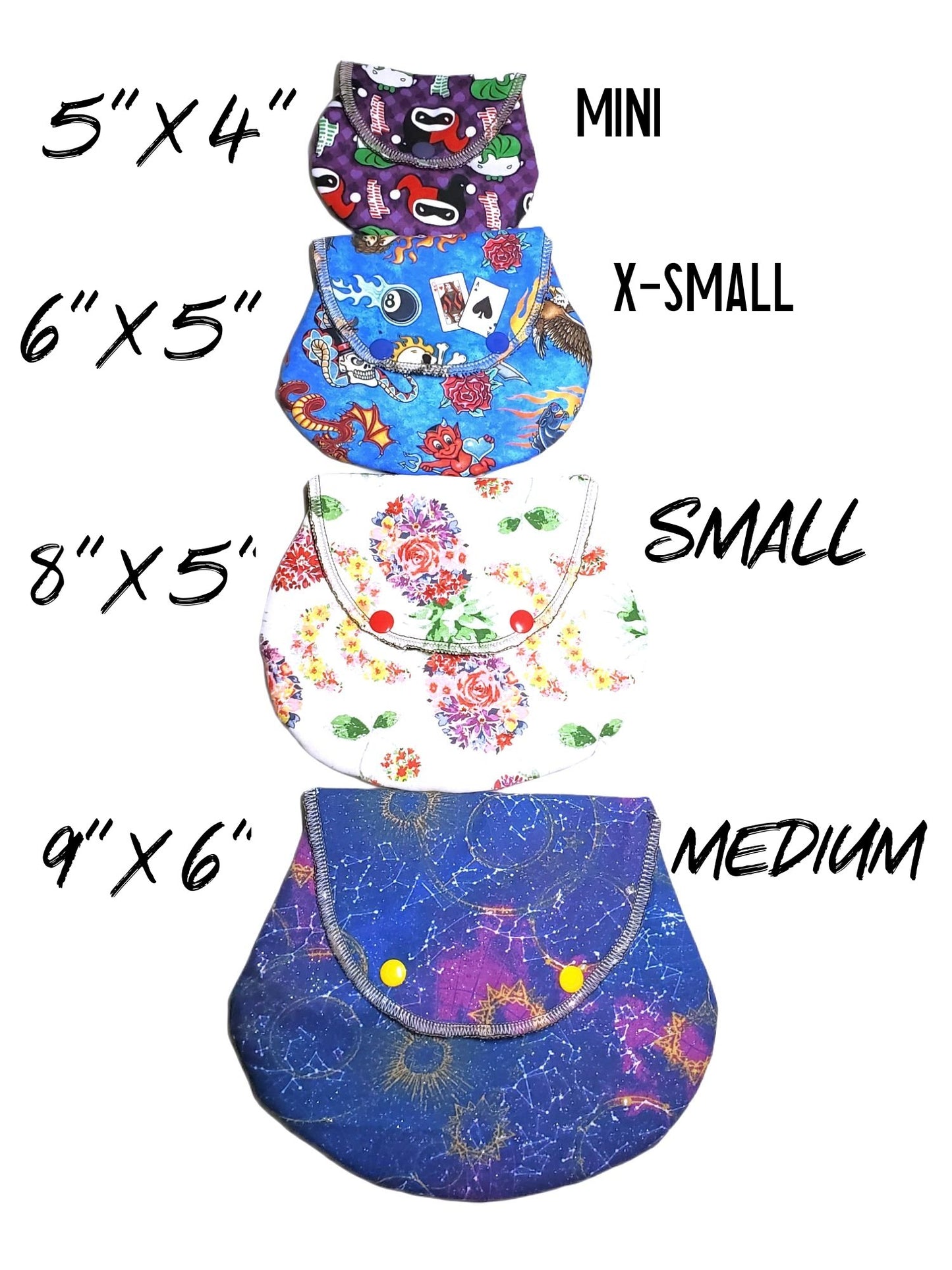 Custom Wet Bag Clutch | Choose your print & Size | PUL Lining |