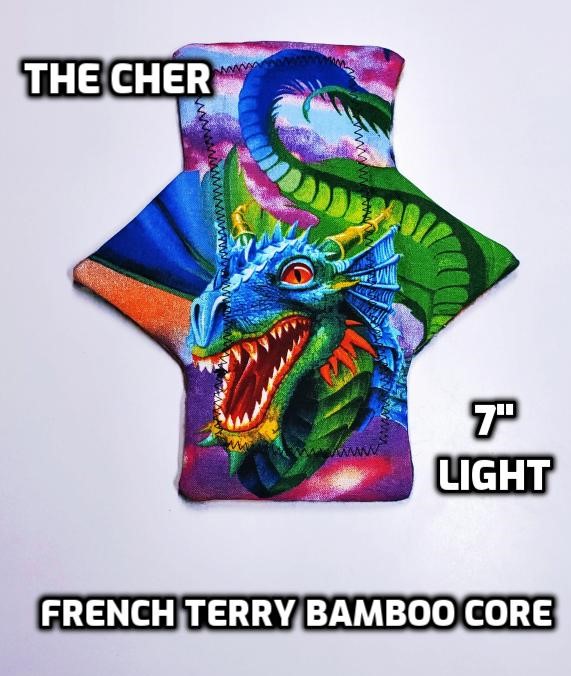 The Cher | Custom Cloth Pad | 7/9/11/13/15/ | 2.5" or 3" snapped | Straight & Great coverage width