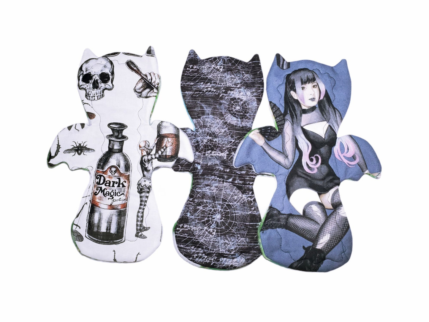 Custom Bat Shaped Cloth Pads | 8/10/12/14/16 | 2.5" Snapped Width