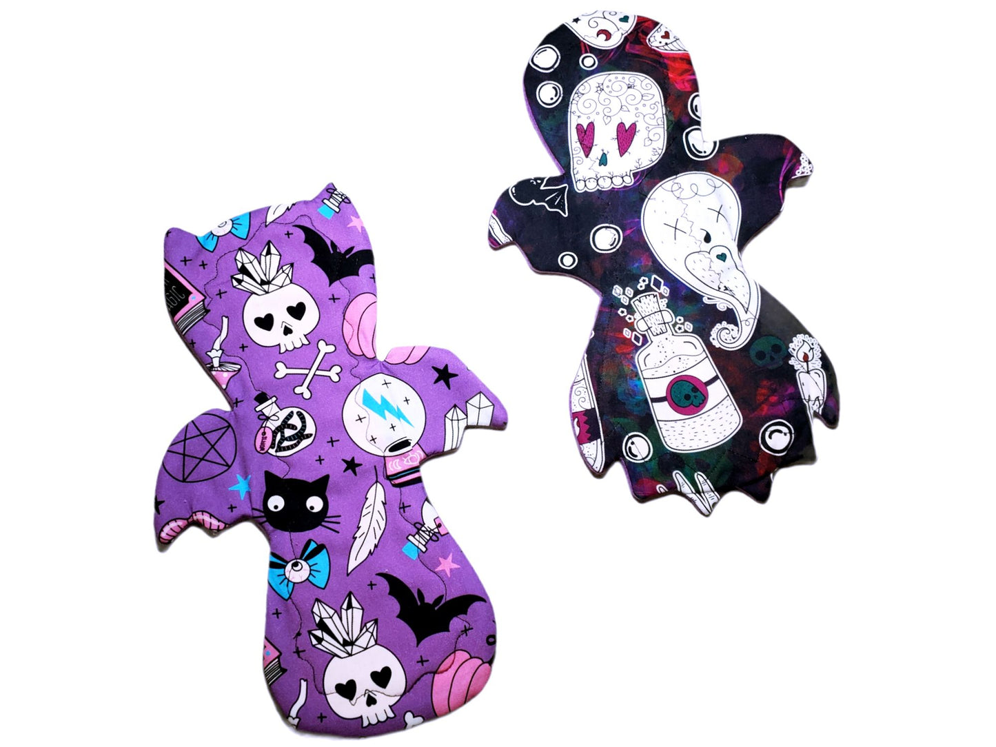 Custom Ghost Shaped Cloth Pad | 8/9/10/11/12/13/14 | 2.5" Snapped Width
