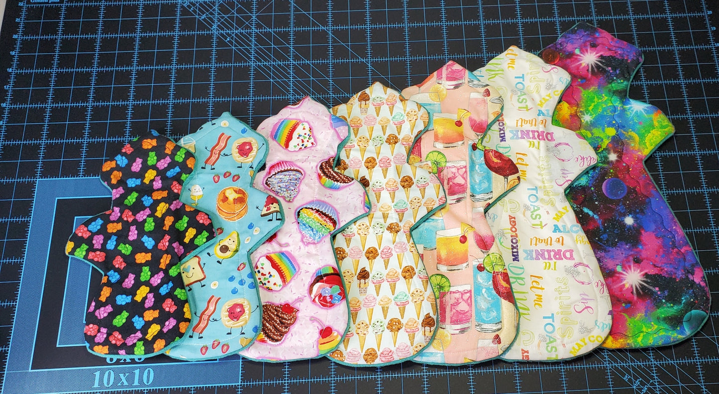 Custom Muffin Top Cloth Pad | 10.5" to 16.5" | 2.75" Snapped Width |