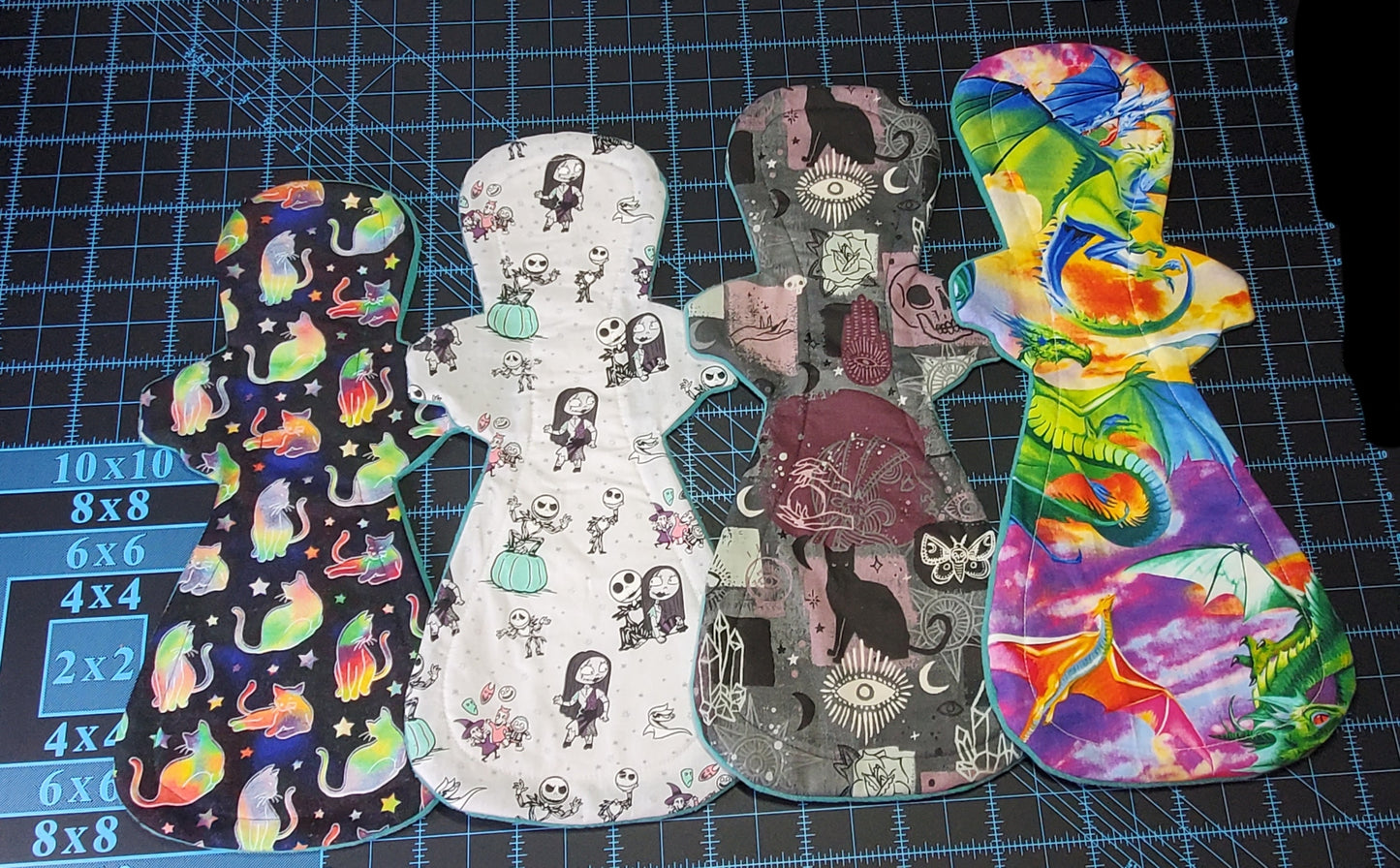 Custom Monstress Cloth Pad | Flared | 3" Snapped Width | 15/16/17/18 inches |