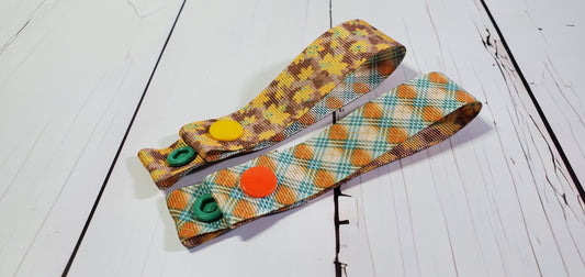 Fall Leaves & Plaid | Cloth Pad Drying Strap