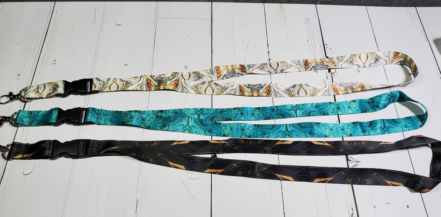Starry Galaxy Lanyard ID Strap | 8 Prints | Safe Break away clasp | Accessory | Key Chain Holder | D Ring Lobster Claw | Jessie Jay Cloth