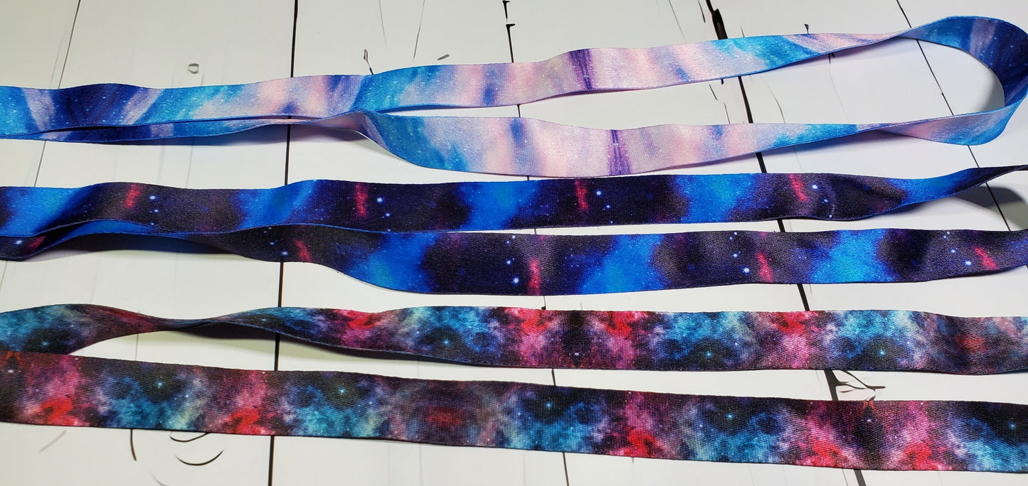 Starry Galaxy Lanyard ID Strap | 8 Prints | Safe Break away clasp | Accessory | Key Chain Holder | D Ring Lobster Claw | Jessie Jay Cloth