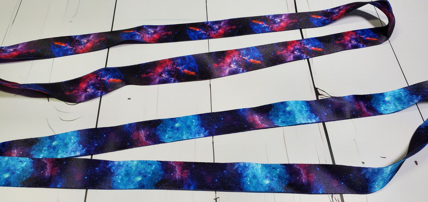 Starry Galaxy Lanyard ID Strap | 8 Prints | Safe Break away clasp | Accessory | Key Chain Holder | D Ring Lobster Claw | Jessie Jay Cloth