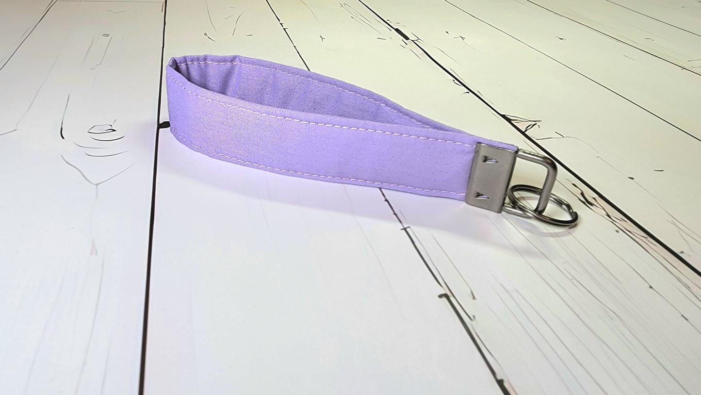 Solid Purple Wristlet Key Fob | Fabric Keychain | Great for gifts |