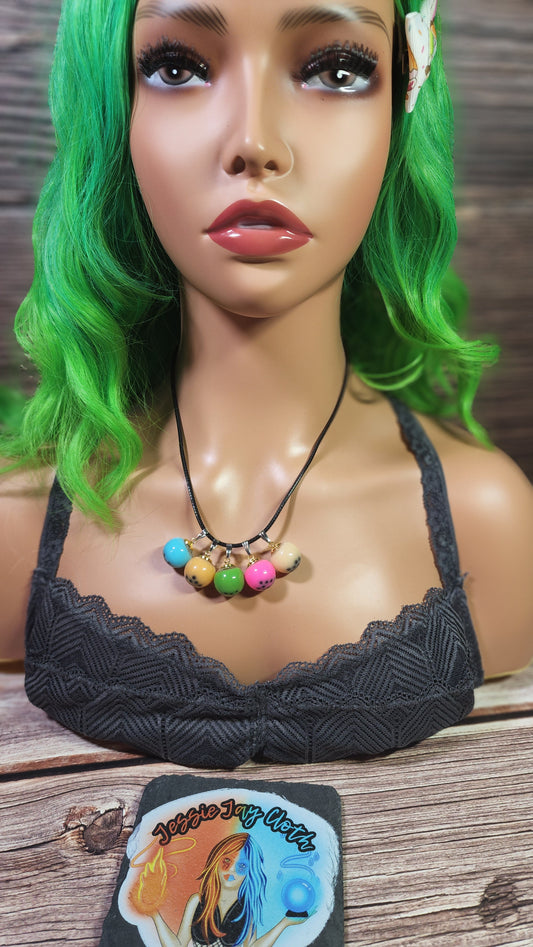 Snow Globe Boba Tea Necklace