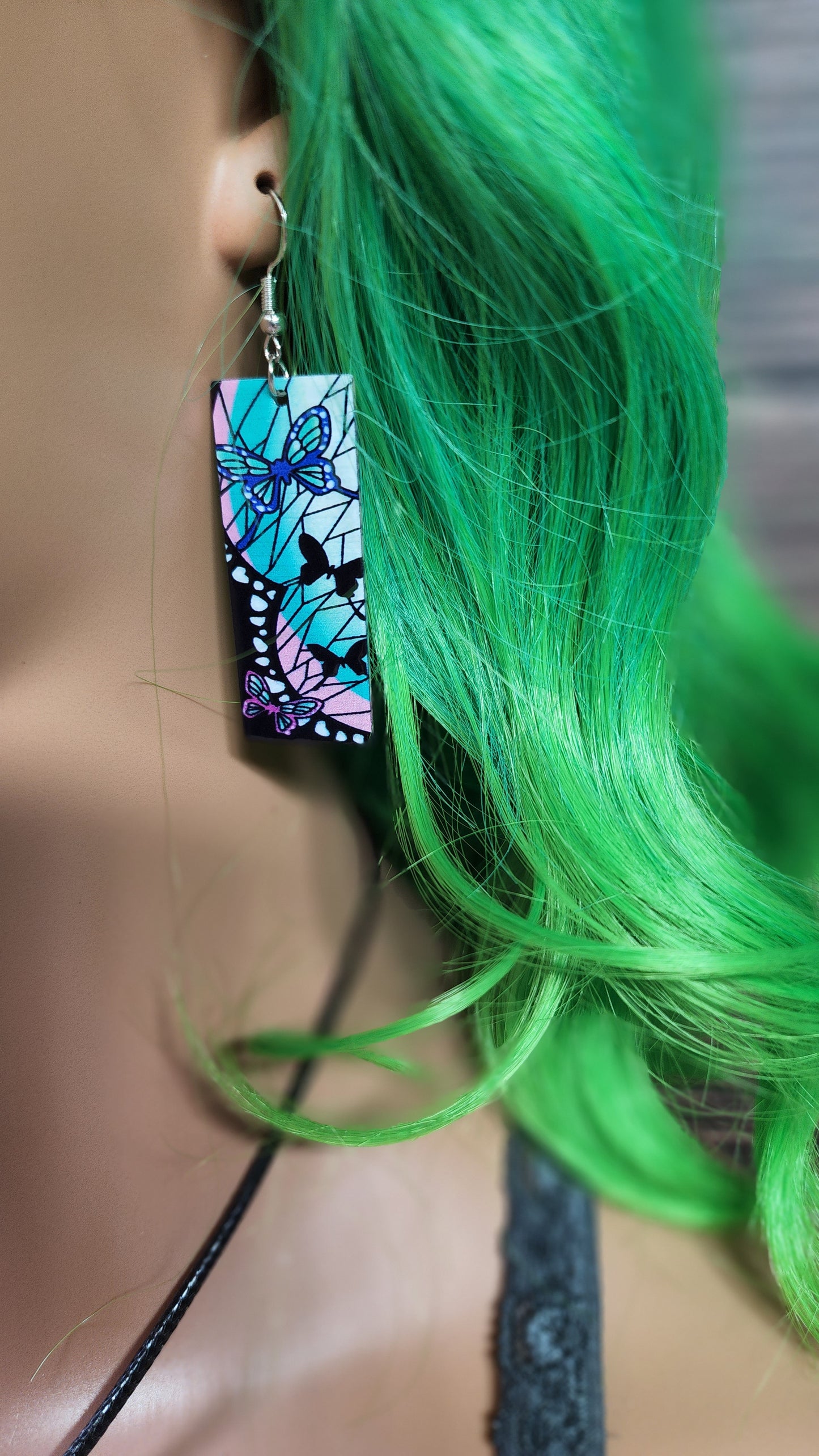 Small Anime Inspired Earrings | Stainless Steel Hooks | Girl Demon