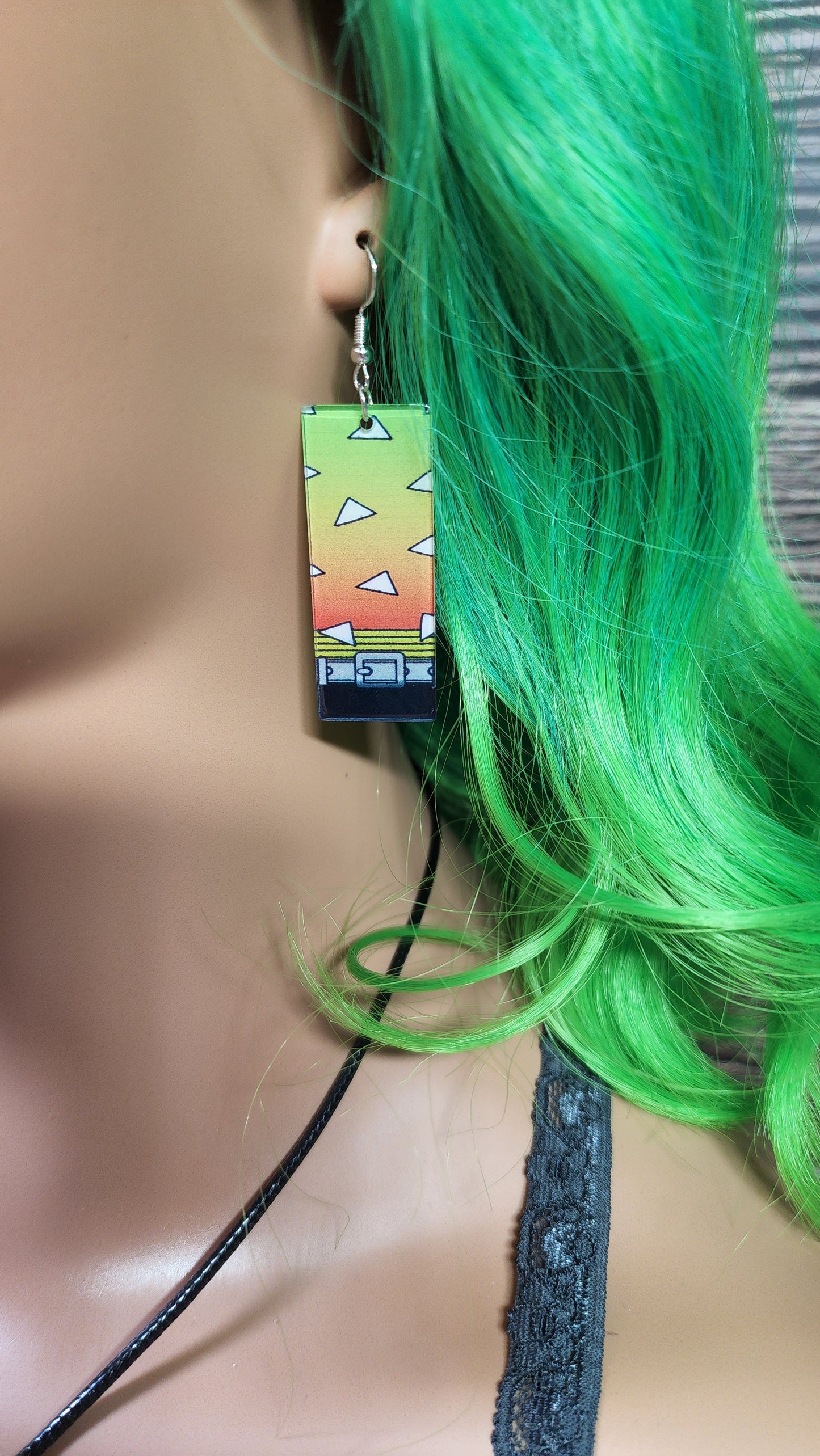 Small Anime Inspired Earrings | Stainless Steel Hooks | Boy Demon