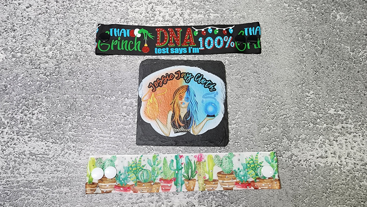 100% that Grinch & Succulent | Cloth Pad Drying Strap | Cactus