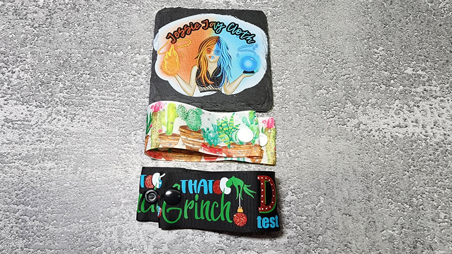 100% that Grinch & Succulent | Cloth Pad Drying Strap | Cactus