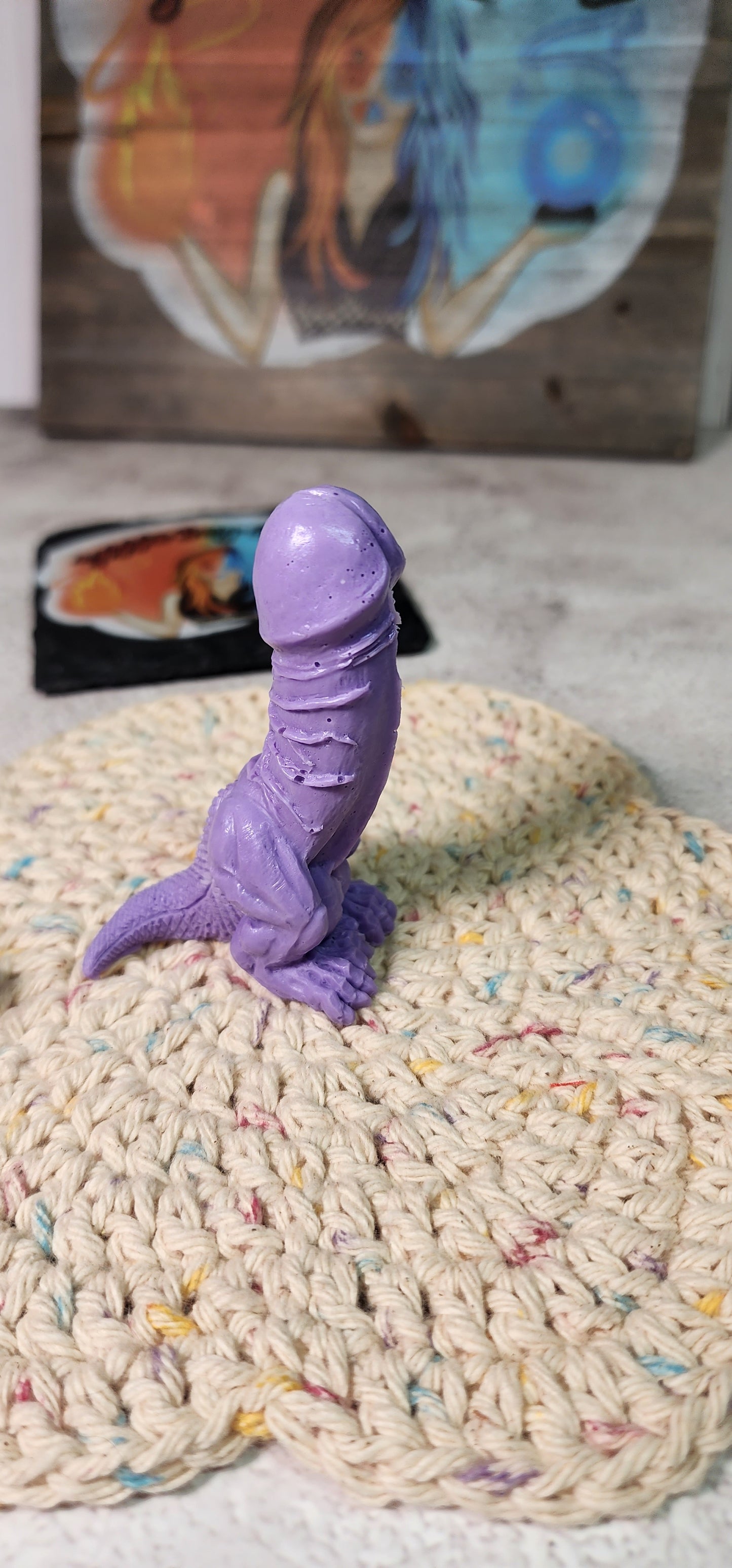 Custom Dino Penis Gag Gift Soap | Peen, Dick, Adult Humor | 2.9" x 2.3" Jelly or Regular Soap