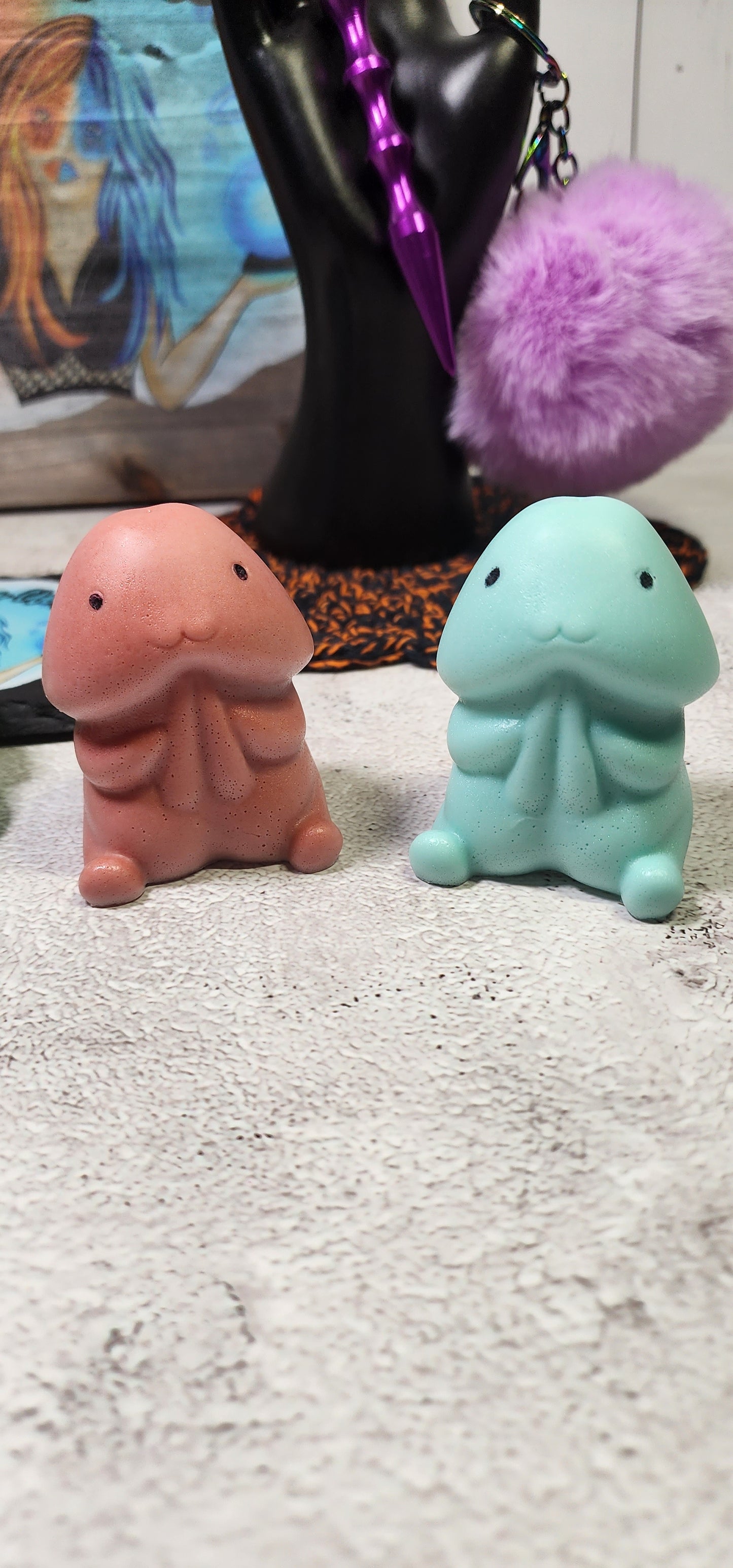 Small Cute Peen Shaped Soap with face | Bachelorette Party, Gag Gift, NSFW, Baby Shower | Adult Novelty