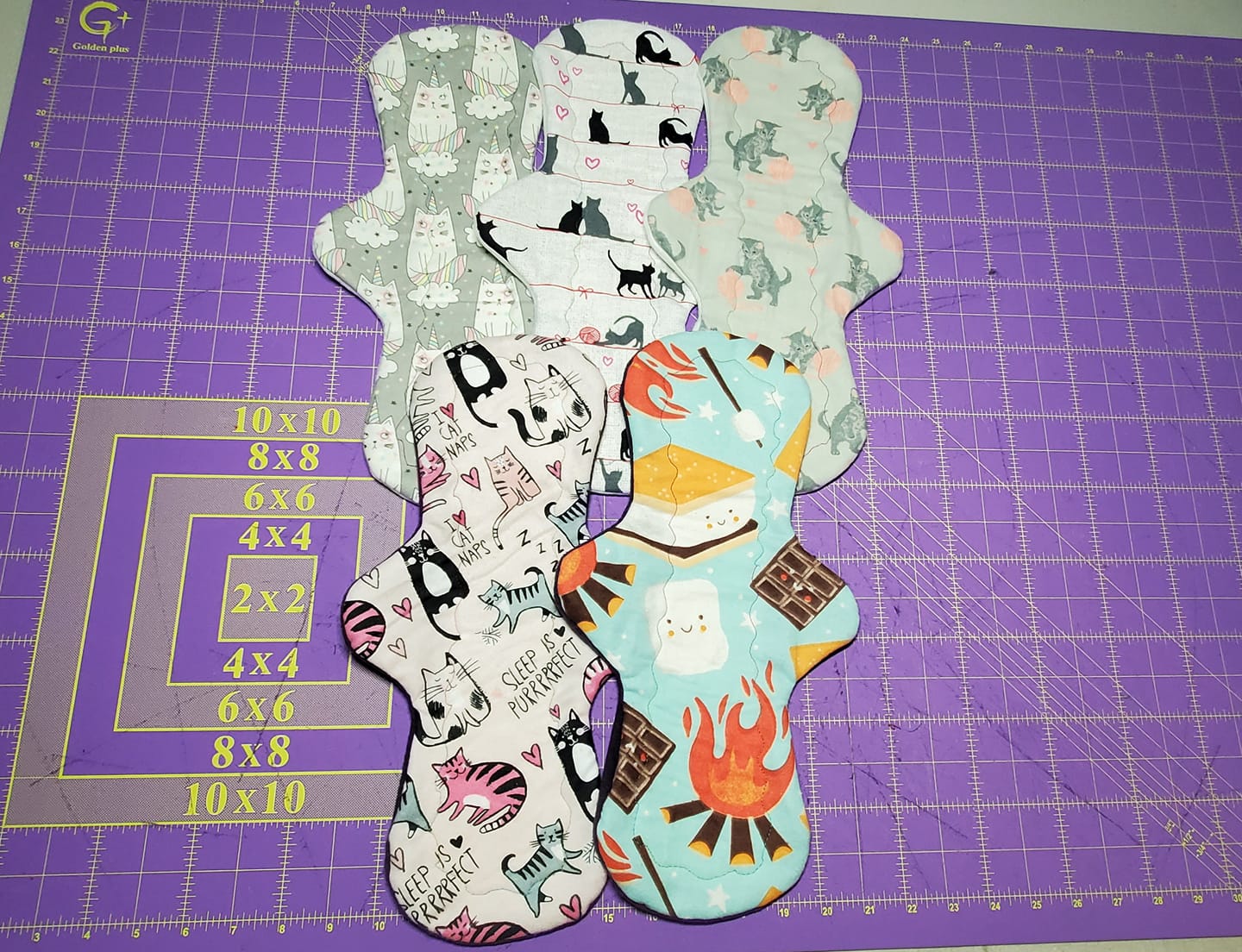 Flannel Sale | Classic Curvy Cloth Pad | 2.75" OR 3" Snapped | Up to 16 inches