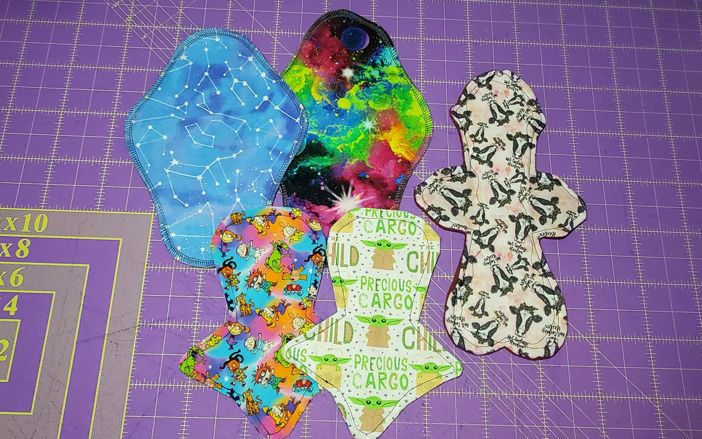 Custom Penis Shaped Cloth Pads | 6/7/8/9/10/11/12/13/14/ | 2.5" snapped | Adult Humor
