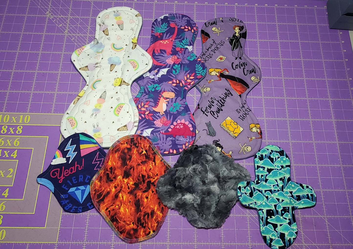 Custom Mega Flare Cloth Pad | 10/12/14/16 | 2.5" to 2.75" Snapped Width OR 3" to 3.25" Snapped