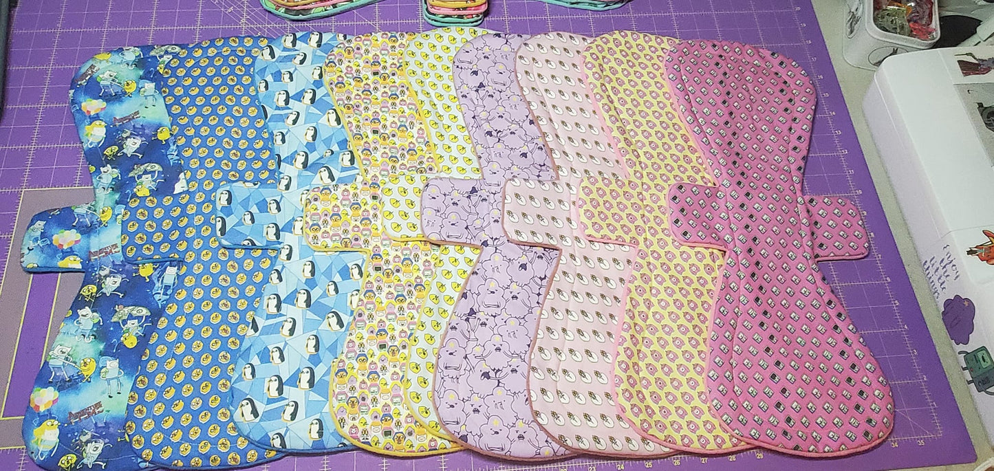Embrace Custom Cloth Pad | WIDE FLARES | 10/12/14/16/18 | 3" Snapped Width