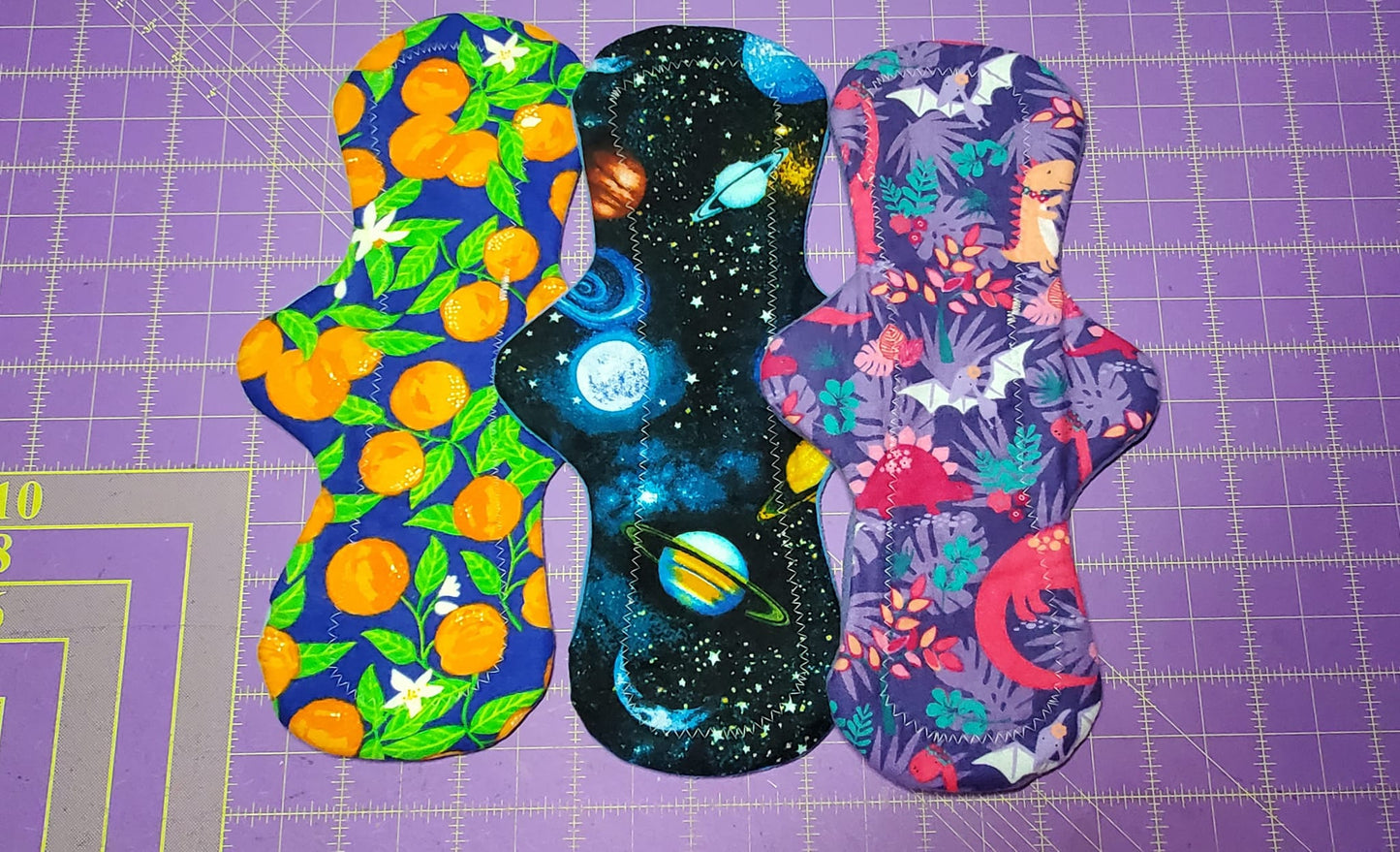 Flannel Sale | Classic Curvy Cloth Pad | 2.75" OR 3" Snapped | Up to 16 inches