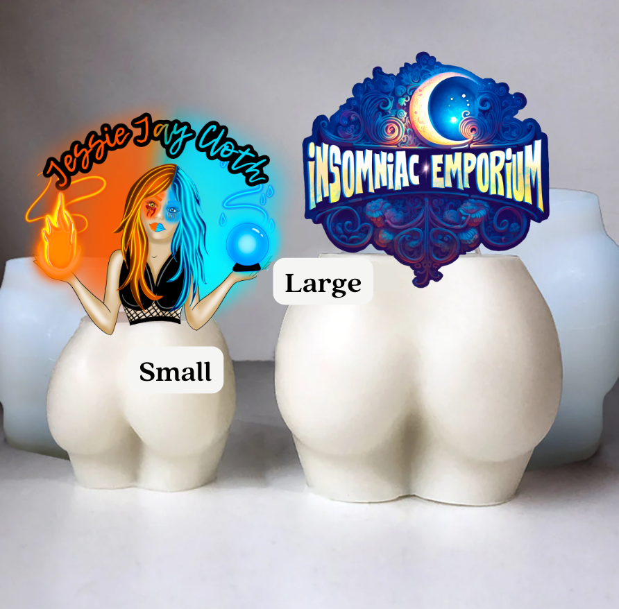 Custom Bubble Butt Soap | Choose Jelly or Regular soap | 2 Sizes Booty | Optional heart add on