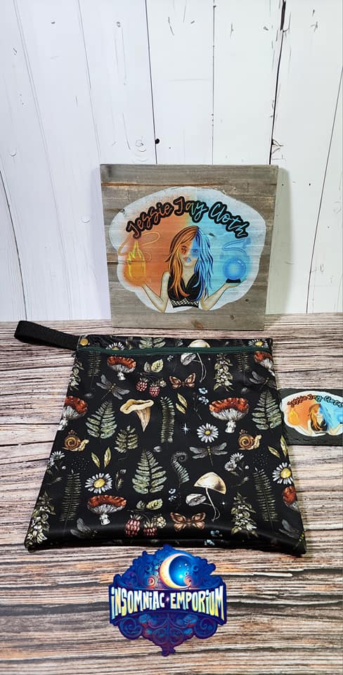 Large Custom Wet bag with zipper closure | 11 inch by 14 inch