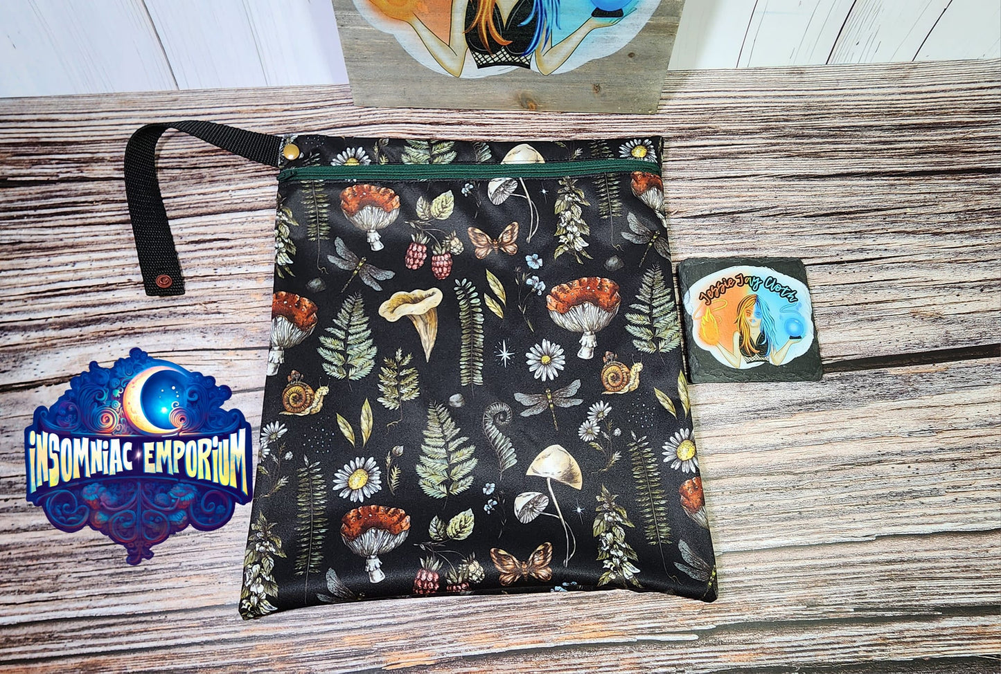 Large Custom Wet bag with zipper closure | 11 inch by 14 inch