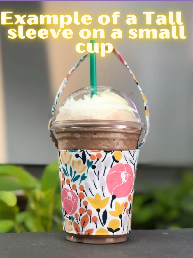 Custom Goldilocks Coffee Sleeve Cup Holder with handle | Hot & Cold drinks