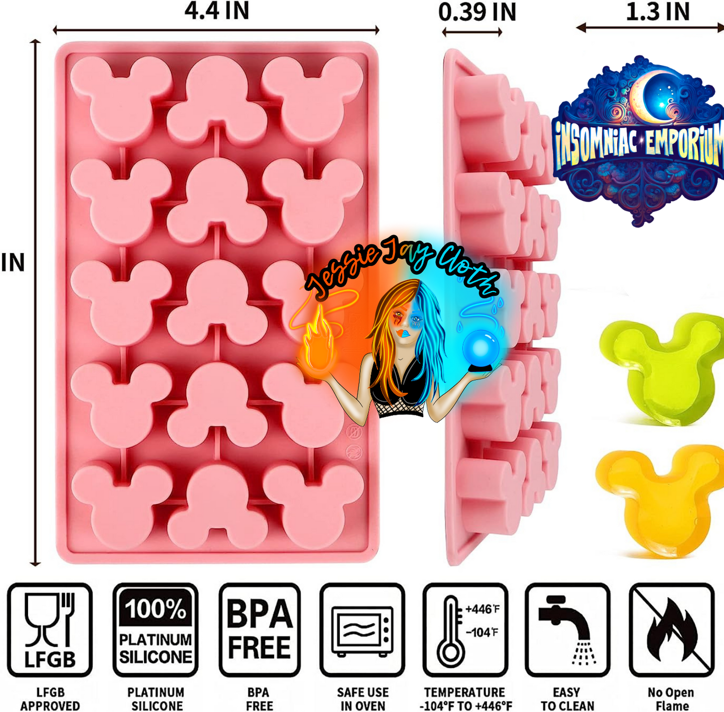 Ready to ship Mouse Shaped Soap | 3 scents of Jolly rancher! |