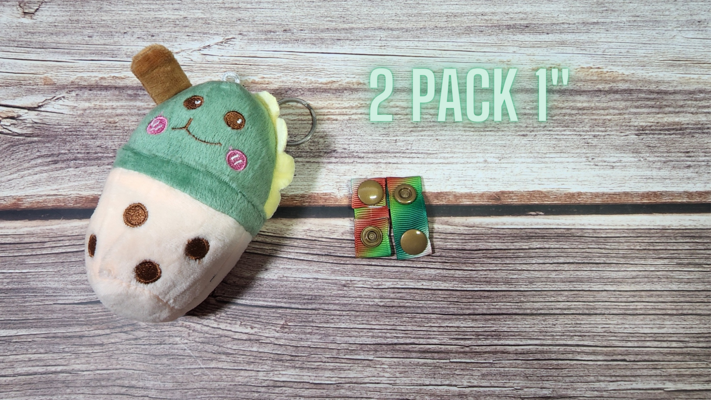 Wing Snap Extenders | Make your cloth pads wider | Choose 2 pack or 4 pack | 2 Size options | Candy Cane Colored Print