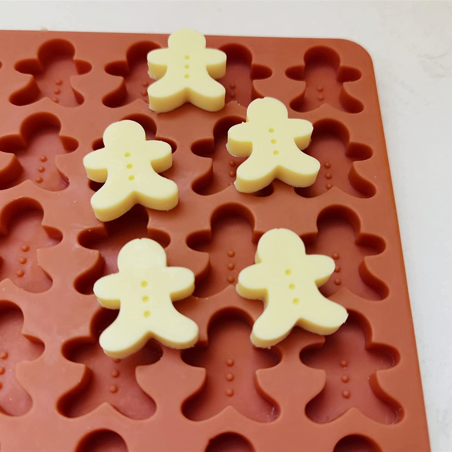 Tiny Gingerbread Man Soap | 0.98" X 0.91" X 0.4" depth | Multi Use Or Single Use Soap