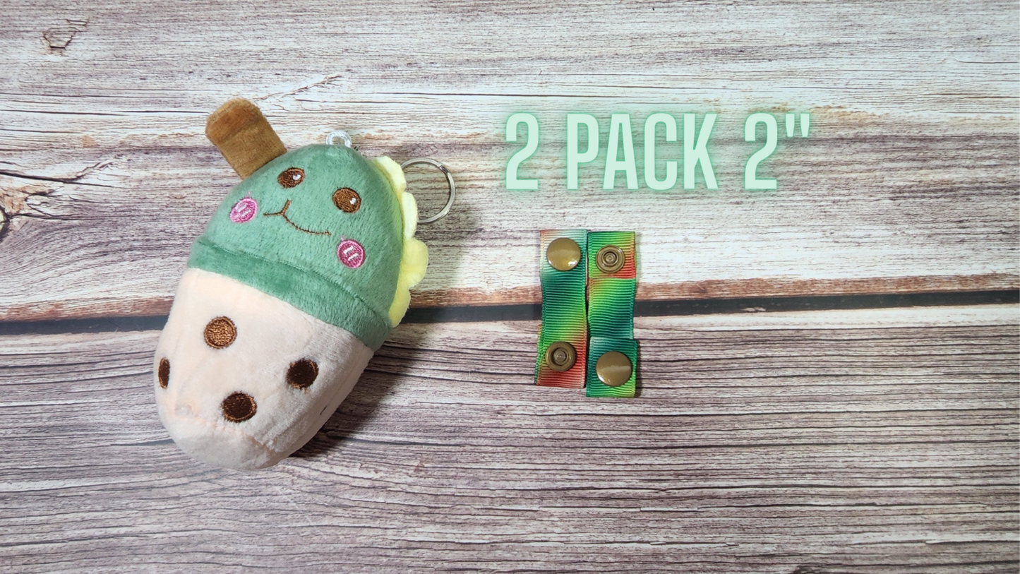 Wing Snap Extenders | Make your cloth pads wider | Choose 2 pack or 4 pack | 2 Size options | Candy Cane Colored Print