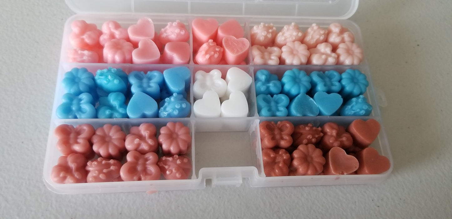Mini Bee, Butterfly, Flower, Ladybug Soap | Single Use Soaps | Travel Soap | Soaps for Camping | Cloth Wipe Bits