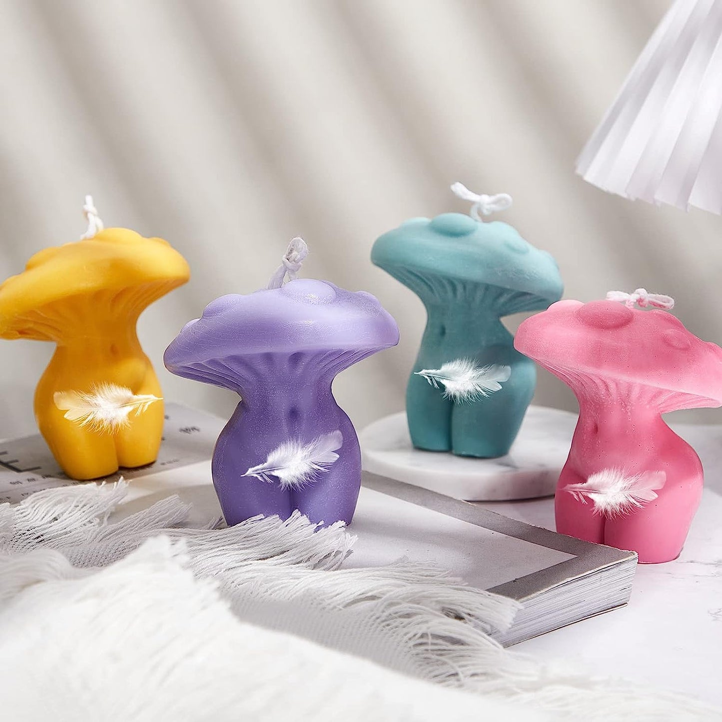 Custom Mushroom Goddess Solid Soap Bar | Soap bar size: 3.75” x 3.25”
