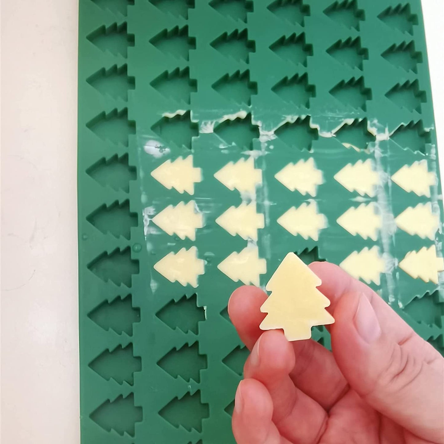 Tiny Christmas Tree Soap | 0.98" X 0.87" X 0.4" depth | Multi Use Or Single Use Soap