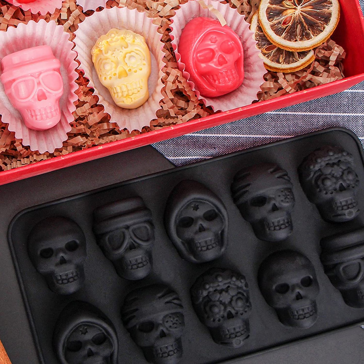 Small Skull Day of the Dead Soap | 1.7"L x 1.2 "W | Multi Use Soap