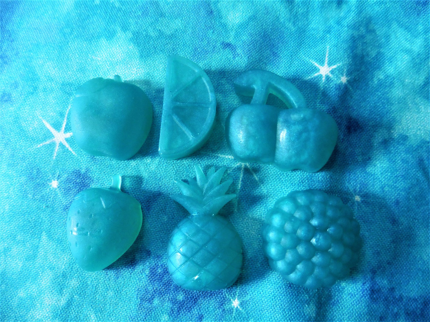 Tiny Fruit Snacks Soap | Apple, Orange, Cherry, Strawberry, Pineapple, Grapes | Multi or Single Use Soaps |