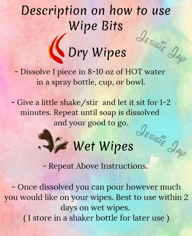 The Original Scents | Variety Pack Cloth Wipe Bits | Multi Use | 25-50 pieces