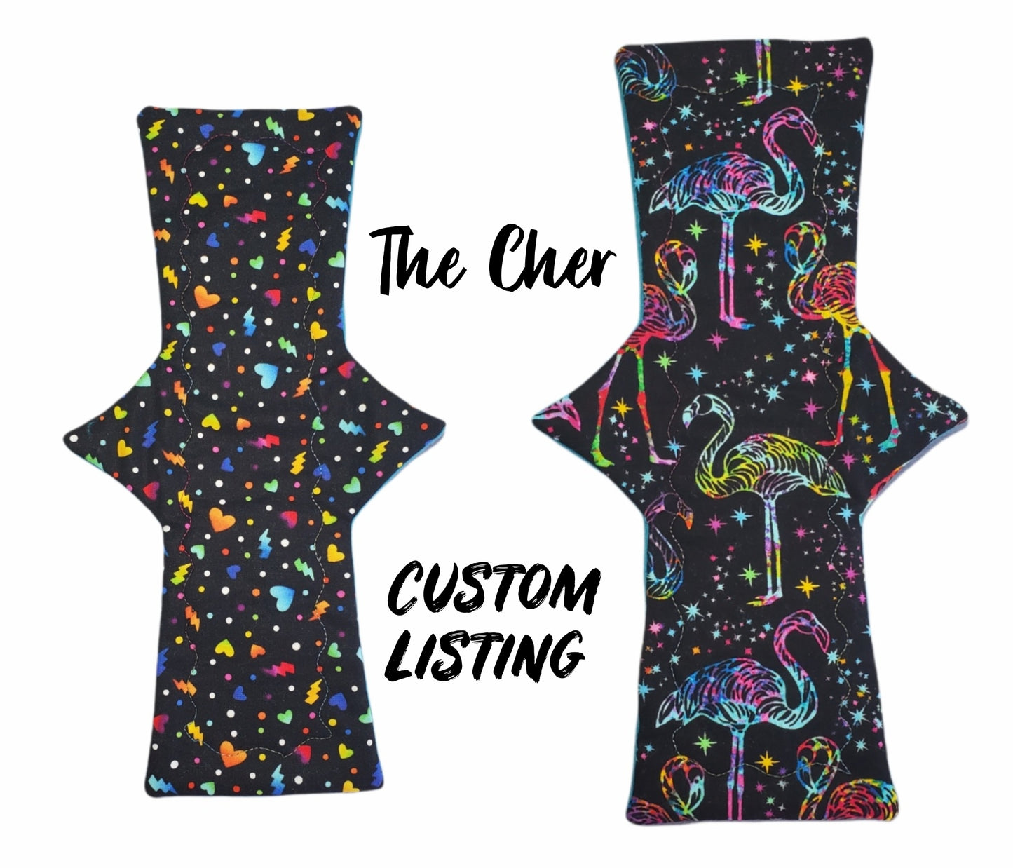 The Cher | Custom Cloth Pad | 7/9/11/13/15/ | 2.5" or 3" snapped | Straight & Great coverage width