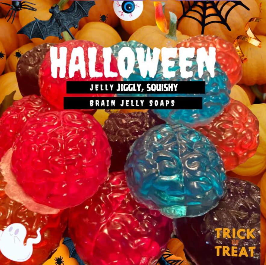 Zombie Brain Jelly Soap | Jiggle Wiggle, Lots of fun! | Gift for Horror Fan, Nurse, Doctor