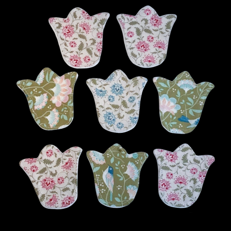 CUSTOM | Tulip Shaped ILP, Cup Spot, Face Wipe, Nursing pads | 4 Sizes
