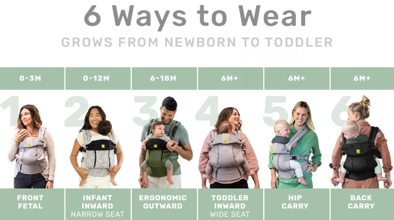 Lavender | LÍLLÉbaby Complete Embossed Six-Position 360° Ergonomic Baby and Child Carrier|  6 in 1 baby Carrier newborn to toddler