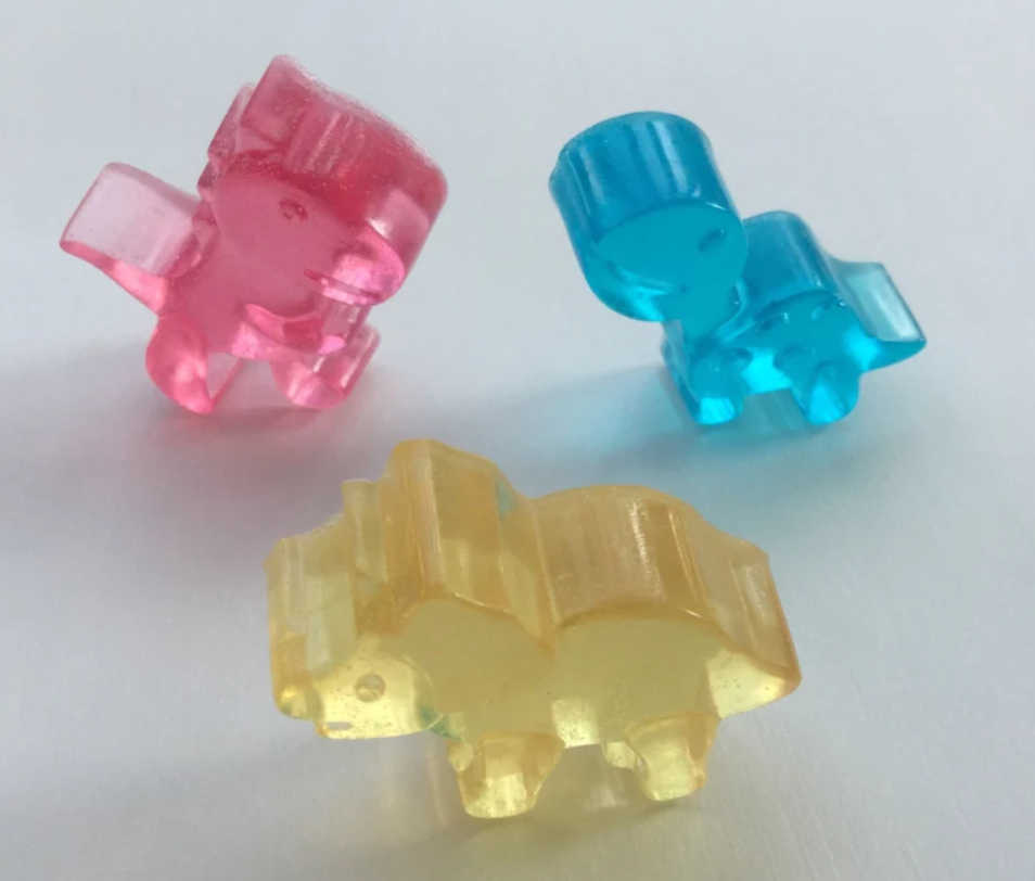 Mini Dinosaur Soap | Single Use Soaps | Travel Soap | Soaps for Camping | Cloth Wipe Bits