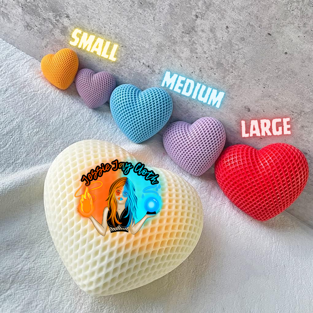 Custom Woven Diamond Heart | Choose Jelly or Regular Soap | Small or large Size